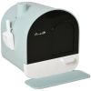 Covered Cat Litter Box, 17"x17"x18.5", Indoor with Lid, Tray, Scoop, Filter, Green