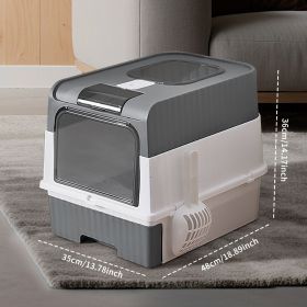 greyMagic Cube Cat litter box - Easy to operate, enjoy a pure life | Easy to clean, silent design, preferred for multi cat families