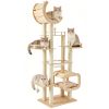 Modern Heavy-Duty No-Drill Large Cat Tree – Solid Wood Multi-Story Board, 5-Story Multi-Column Cat Tower