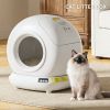 Best Automatic Cat Litter Box, 78L Fully Enclosed Tuya APP Smart Self-Cleaning Litter Box for Multi-Cat Homes