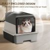 Misc. Cat Litter Box: Pull-Out Drawer - No Scoop Needed