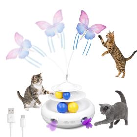 Interactive Cat Toy for Indoor Cats, 3-in-1 Automatic Enrichment for Kittens & Adult Cats