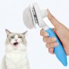 Self Cleaning Slicker Brush - Cat Brush Skin-Friendly Deshedding Grooming Massaging Tool for Long & Short Haired Pets