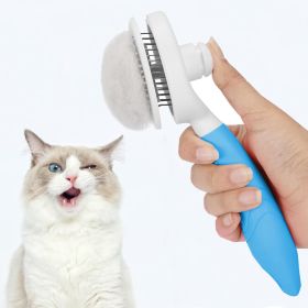 Self Cleaning Slicker Brush - Cat Brush Skin-Friendly Deshedding Grooming Massaging Tool for Long & Short Haired Pets