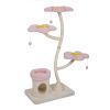 Cat Tree, 44.9"L x 19.3"W x 57.1"H, Pink