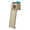 Plywood Cat Tree, 24"L x 16.1"W x 55.1"H, Natural Wood