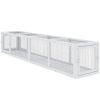 Wooden Cat Run with Weather Protection, Connecting Inside and Outside, 79"L x 15"W x 15"H, White