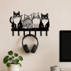 CIFbuy Vintage Cat Metal Wall Hooks Entryway Towel Key Holder Cute Farmhouse Home Decor Gift (TikTok, temu pick-up service)