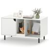 White Cat Litter Box Enclosure