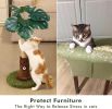Cat Scratching Post for Indoor Cats and Kitten - 24.8" Tall Cat Scratching Post with Sisal Rope,Palm Tree Cat Scratch Post with Hanging Ball