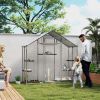 Large Catio Outdoor Cat Enclosure with Waterproof Cover, Walk-in Cat Patio w/ 5 Adjustable Platforms & Hammock