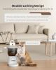 Automatic Cat Feeder, 4L Detachable Cat Food Dispenser for Dry Food Up to 15 Portions(8g/Portion) 6 Meals Per Day