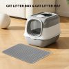 The spacecraft has a fully enclosed cat litter box at the top, equipped with a special cat litter pad