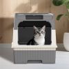 greyMagic Cube Cat litter box - Easy to operate, enjoy a pure life | Easy to clean, silent design, preferred for multi cat families