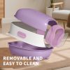E Classic Purple Cat litter Box - Simple and Practical, Large Space, High Cost Effective Choice
