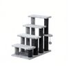 Cat Tree Tower with Cat Stair Steps, Scratching Post and Hanging Play Ball, for High Bed, Sofa, Indoor and Outdoor