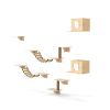 Plywood Cat Tree, 18.9"L x 11.8"W x 11.8"H, Natural Wood