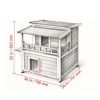 Wooden Cat House with Easy to Clean and Waterproof Protection for Outdoor