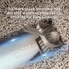 Thick stainless steel fully enclosed grey cat toilet, sturdy, bite proof, leak proof, providing greater comfort for cats in large spaces