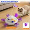 Interactive Cat Toy for Indoor Cats, 3-in-1 Automatic Enrichment for Kittens & Adult Cats