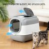 The spacecraft has a fully enclosed cat litter box at the top, equipped with a special cat litter pad