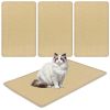2-Pack 32"x20" Natural Sisal Cat Scratching Mats, Multifunctional Resting & Play Pads for Multi-Cat Households