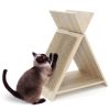 Multi-Functional Cat Scratcher - 18.5"x12"x21", Scratching Surface, Tunnel & Wooden Lounge