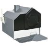 PawHut Hooded Cat Litter Box – Gray