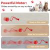 YEVYO Interactive Cat Ball Toy with LED Lights & Bird Chirping Sound Motion Activated for Indoor Cat