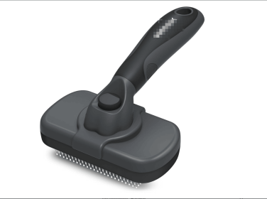 Self Cleaning Slicker Brush - Skin Friendly Deshedding Grooming Tool for Dogs & Cats, Suitable for Shedding & Haired Pets (Color: Gray)