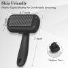 Self Cleaning Slicker Brush - Skin Friendly Deshedding Grooming Tool for Dogs & Cats, Suitable for Shedding & Haired Pets