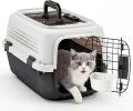 Hard-Sided Cat Carrier, TSA Airline Approved, for Small to Medium Pets, Travel Crate with Handle, Ventilated Design