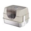 Fully Enclosed Stainless Steel Cat Litter Box White - 2025 Top Pick, Odor Lock, No Litter Scatter, Easy Clean