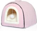 Cat Bed for Indoor Cats Foldable cat cave Anti-Slip   Water-Resistant Bottom cat Houses for Indoor Cats or Small Dogs Kitten Tent