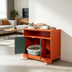 Wooden Cat Box Cabinet (title: default title)