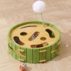 Eco-Friendly Cat Scratcher Toy with Interactive Balls KittenLounge Furniture Protector Multipurpose Cats Play Board forPlaying Clawing Square Design G