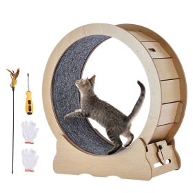 Cat Exercise Wheel, Small Cat Treadmill Wheel for Indoor Cats (Default: Default)