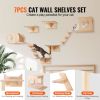 Wall Mounted Cat Shelves, Cat Wall Shelves and Perches with Jumping Boards, Cat Beds, Hammocks & Cat Tree