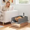 Extra Large Stainless Steel Cat Litter Box with Scoop & Pad, Anti-Urine Leakage, Easy Cleaning, Non-Sticky
