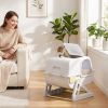 Cat Litter Box with Lid, Enclosed Cat Litter Box with Deodorization Bag & Drawer Pan, High Sides & Flip-to-Clean