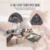 Portable Cat Tent Bed – Foldable Indoor Tent Bed for Cats & Small Dogs, Washable Cushion, Cozy Hideaway for Kittens & Cats, Easy Assembly & Travel