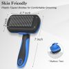 Self Cleaning Slicker Brush - Skin Friendly Deshedding Grooming Tool for Dogs & Cats, Suitable for Shedding & Haired Pets