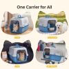 Hard-Sided Cat Carrier, TSA Airline Approved, for Small to Medium Pets, Travel Crate with Handle, Ventilated Design