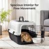 Hard-Sided Cat Carrier, TSA Airline Approved, for Small to Medium Pets, Travel Crate with Handle, Ventilated Design