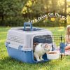 Hard-Sided Cat Carrier, TSA Airline Approved, for Small to Medium Pets, Travel Crate with Handle, Ventilated Design
